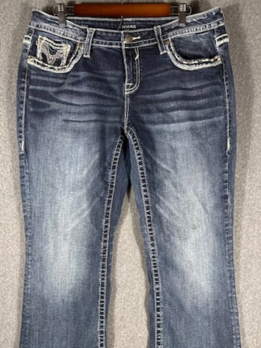 Viggos Dublin Bootcut Womens Jeans Sz 16 L33 Heritage Fit Dark Wash EUC